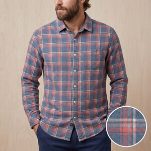 Rails Men's Flannel Shirt Plaid Long Sleeve Button Down 100% Cotton Pocket M